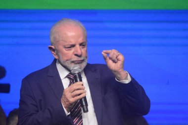 NATAL (RN), Brezilya 10 / 16 / 2024 - Cumhurbaşkanı Luiz Inacio Lula da Silva ve altı bakanıyla birlikte Natal 'daki Devlet Okulu' nda (jose aldenir / thews2)