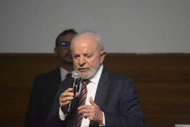 NATAL (RN), Brezilya 10 / 16 / 2024 - Cumhurbaşkanı Luiz Inacio Lula da Silva ve altı bakanıyla birlikte Natal 'daki Devlet Okulu' nda (jose aldenir / thews2)