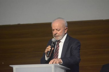 NATAL (RN), Brezilya 10 / 16 / 2024 - Cumhurbaşkanı Luiz Inacio Lula da Silva ve altı bakanıyla birlikte Natal 'daki Devlet Okulu' nda (jose aldenir / thews2)