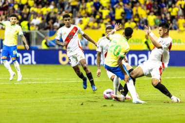 Brasilia (DF), Brazil 10/15/2024 - Lance, during the match between Brazil and Peru, valid for the 10th round of the 2026 World Cup Qualifiers at Arena BRB Mane Garrincha (pedro paulo diaz / thenews2) clipart