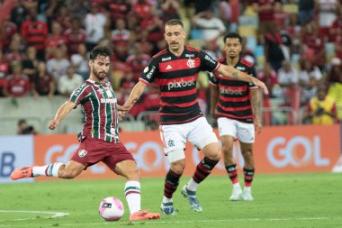 Rio de Janeiro (RJ), 10 / 17 / 2024 - BRAZILIAN / FLAMENGO / FLUMINENSE / RJ - Brezilya serisi A 2024 'ün 30. turu için geçerli, gazeteci Mario Filho Stadyumu, (Maracana), (erica martin / thenews2))