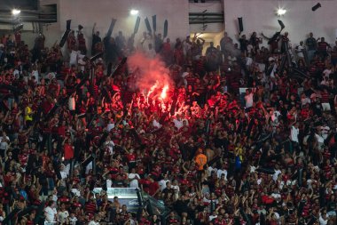 Rio de Janeiro (RJ), 10 / 17 / 2024 - BRAZILIAN / FLAMENGO / FLUMINENSE / RJ - Flamengo ile Fluminense arasında oynanan ve A 2024 Brezilya Serisi 'nin 30. turu için geçerli olan karşılaşmada taraftar (erica martin / thenews2)