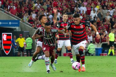 Rio de Janeiro (RJ), 10 / 17 / 2024 - BRAZILIAN / FLAMENGO / FLUMINENSE / RJ - Brezilya serisi A 2024 'ün 30. turu için geçerli, gazeteci Mario Filho Stadyumu' nda (Maracana) (erica martin / thenews2))