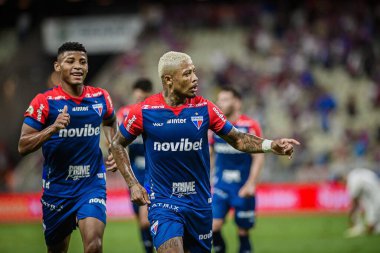 Fortaleza (CE), 10 / 16 / 2024 SOCCER / BRAZILIAN / CHAMPIONSHIONSHIP / ForTALEZA / ATLETICO MG Marinho Fortaleza 'dan gol atıyor ve Fortaleza ile Atletico-MG (Ic moreira / thenews2)
