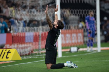 Sao Paulo (SP), Brezilya 10 / 17 / 2024 - Yuri Alberto, Brezilya Futbol Şampiyonası 'nın 30. turu (ronaldo barreto / theenews2) için geçerli olan Corinthians ve Athletico-PR arasındaki maçtaki golünü kutluyor)