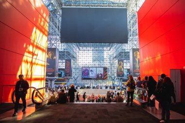 October 17, 2024, New York, USA: The opening day of New York Comic Con 2024 saw large crowds gathering at the Javits Convention Center for the annual pop culture celebration, running from October 17-20 (anthony oliveira / thenews2) clipart