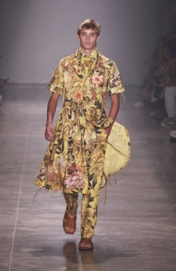 Sao Paulo (SP), 10 / 18 / 2024 - Sao Paulo Moda Haftası 'nın beşinci gününde Sou de Algodao moda gösterisi (SPFW), Brezilya Kültür Pavyonu' nda, başkentin güneyinde, Ibirapuera Park 'ta. 