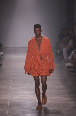Sao Paulo (SP), 10 / 18 / 2024 - Sao Paulo Moda Haftası 'nın beşinci gününde Sou de Algodao moda gösterisi (SPFW), Brezilya Kültür Pavyonu' nda, başkentin güneyinde, Ibirapuera Park 'ta. 