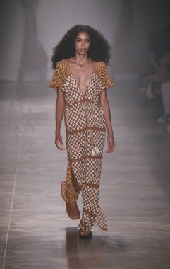 Sao Paulo (SP), 10 / 18 / 2024 - Sao Paulo Moda Haftası 'nın beşinci gününde Sou de Algodao moda gösterisi (SPFW), Brezilya Kültür Pavyonu' nda, başkentin güneyinde, Ibirapuera Park 'ta. 