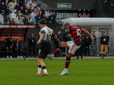 Sao Paulo (SP), 10 / 20 / 2024 - BRAZIL CUP / CORINTHIANS VS FLAMENGO - Corinthians ve Flamengo arasındaki maç sırasında, Brezilya Futbol Kupası 'nın yarı finalinin ikinci ayağı (Tomze Fonseca / Thenews2) 