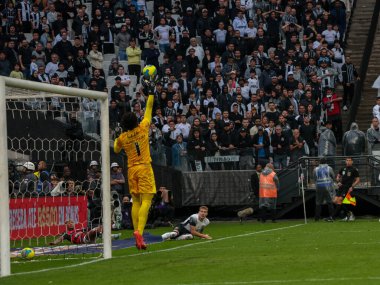 Sao Paulo (SP), 10 / 20 / 2024 - BRAZIL CUP / CORINTHIANS VS FLAMENGO - Corinthians ve Flamengo arasındaki maç sırasında kaleci Hugo Augusto, Brezilya Futbol Kupası (Tomze Fonseca / Thenews2) 