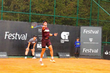 CURITIBA (PR) Brazil 10 / 22 / 2024 - Graciosa Country Club (Edson de souza / thenews2) sahasındaki ilk tur maçında tenis oyuncusu Tristan Boyer (USA))