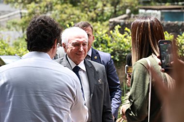 Sao Paulo (SP), 10 / 22 / 2024 - Eski Brezilya Cumhurbaşkanı Michel Temer aday Ricardo Nunes (MDB) ile katıldı, eski cumhurbaşkanı Jair Bolsonaro, Vali Tarcisio de Freitas ile öğle yemeğine katıldı. (Leco Viana / Newws2)