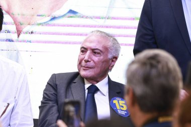 Sao Paulo (SP), 10 / 22 / 2024 - Aday Ricardo Nunes (MDB), eski başkan Jair Bolsonaro, vali Tarcisio de Freitas, MDB Baleia Rossi 'nin başkanı ve eski başkan Michel Temer ile öğle yemeğine katıldı. (Leco Viana / Newws2)