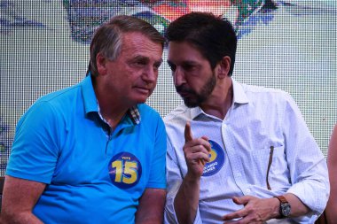 Sao Paulo (SP), 10 / 22 / 2024 - Sao Paulo, Tarcisio de Freitas (Cumhuriyetçiler) valisi, Belediye Başkanı Ricardo Nunes 'in (MDB) Jair Messias Bolsonaro ile yeniden seçilmesini destekleyen bir yemeğe katılıyor. (Leco Viana / Newws2)