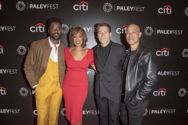 22 Ekim 2024 - New York, ABD: (L-R) Nate Burleson, Gayle King, Tony Dokoupil ve Vladimir Duthiers, PaleyFest 2024 yılında New York 'taki Paley Müzesi' nde düzenlenen 