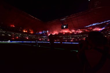 BELO HORIZONTE (MG), 10 / 22 / 2024 - COPA LIBERTADORES / ATLETICO-BRA / RIVER PLATE-ARG - Atletico ile River Plate arasında oynanan karşılaşma sırasında taraftarlar, Arena MRV stadyumunda (paulti / thenews2)