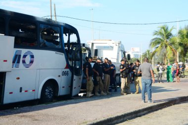 Rio de Janeiro (rj), Brezilya 10 / 23 / 2024 - uruguay 'dan (uru) gelen Pearl taraftarları, bu çarşamba sabahı Rio de Janeiro' nun batı bölgesinde, recreio dos bandeirantes plajında kaosa yol açtı. (fausto maia / thenews2)