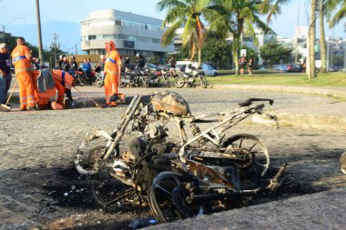 Rio de Janeiro (rj), Brezilya 10 / 23 / 2024 - uruguay 'dan (uru) gelen Pearl taraftarları, bu çarşamba sabahı Rio de Janeiro' nun batı bölgesinde, recreio dos bandeirantes plajında kaosa yol açtı. (fausto maia / thenews2)