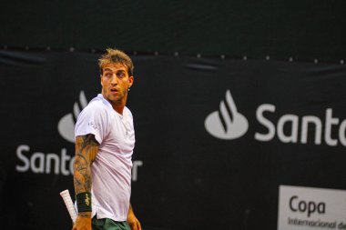 Curitiba (Pr), Brezilya 10 / 24 / 2024 - ATP meydan okuyucusu curitiba için juan pablo ficovich ile felipe meligeni alves (bra) arasındaki maç askıya alındı.