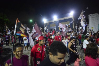 Natal, Brezilya: 10.24.2024 - Recife Belediye Başkanı - Joao Campos (PSB), Natal 'da 13 maç yaptı. Recfe şehrinin belediye başkanı, 2024 seçimlerinin ilk turunda tekrar seçildi, Joao Kamp-psb, katıldı. (Jose Aldenir / Newws2)