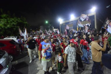 Natal, Brezilya: 10.24.2024 - Recife Belediye Başkanı - Joao Campos (PSB), Natal 'da 13 maç yaptı. Recfe şehrinin belediye başkanı, 2024 seçimlerinin ilk turunda tekrar seçildi, Joao Kamp-psb, katıldı. (Jose Aldenir / Newws2)