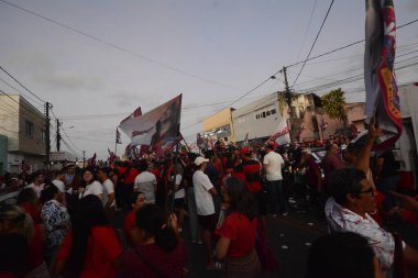 Natal, Brezilya: 10.24.2024 - Recife Belediye Başkanı - Joao Campos (PSB), Natal 'da 13 maç yaptı. Recfe şehrinin belediye başkanı, 2024 seçimlerinin ilk turunda tekrar seçildi, Joao Kamp-psb, katıldı. (Jose Aldenir / Newws2)