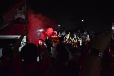 Natal, Brezilya: 10.24.2024 - Recife Belediye Başkanı - Joao Campos (PSB), Natal 'da 13 maç yaptı. Recfe şehrinin belediye başkanı, 2024 seçimlerinin ilk turunda tekrar seçildi, Joao Kamp-psb, katıldı. (Jose Aldenir / Newws2)