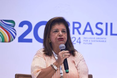 Sao Paulo (sp), 10 / 24 / 2024 b20 / summit / brasil - dergi luiza 'nın CEO' su, luiza helena trajano insan sermayesinin potansiyelini ortaya çıkarırken: insanları küresel bir sorunla karşı karşıya nasıl koruyup güçlendirecektir (leco viana / thenews2) 