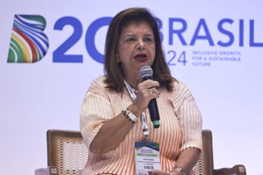 Sao Paulo (sp), 10 / 24 / 2024 b20 / summit / brasil - dergi luiza 'nın CEO' su, luiza helena trajano insan sermayesinin potansiyelini ortaya çıkarırken: insanları küresel bir sorunla karşı karşıya nasıl koruyup güçlendirecektir (leco viana / thenews2) 