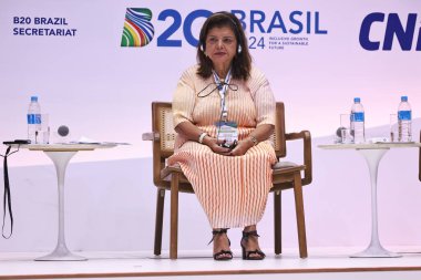 Sao Paulo (sp), 10 / 24 / 2024 b20 / summit / brasil - dergi luiza 'nın CEO' su, luiza helena trajano insan sermayesinin potansiyelini ortaya çıkarırken: insanları küresel bir sorunla karşı karşıya nasıl koruyup güçlendirecektir (leco viana / thenews2) 