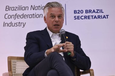 Sao Paulo (sp), 10 / 24 / 2024 b20 / summit / brasil- jon avcı başkan yardımcısı ve stratejik büyüme ana kartı, diyalog sırasında: sürdürülebilir ve kapsayıcı büyümedeki özel sektörün rolü (leco viana / thenews2)) 