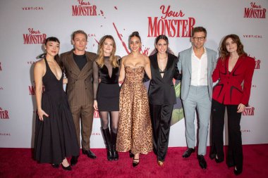 October 24, 2024 - new york, usa: (l-r) megan masako haley, edmund donovan, meghann fahy, melissa barrera, caroline lindy, tommy dewey and kayla foster attend the 