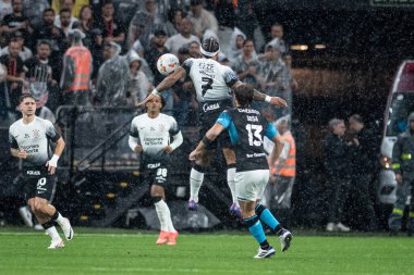 Sao Paulo (sp), Brezilya 10 / 24 / 2024 - Corinthians ve race-arg arasındaki maçta memphis depay, conmebol sulamericana yarı finalinin ilk ayağı (ronaldo barreto / theenews2)
