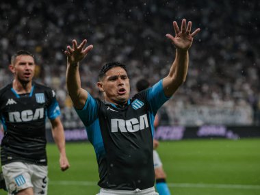 Sao Paulo (sp), Brezilya 10 / 24 / 2024 - Korintliler ve yarış arasındaki maç sırasında kaleci hugo souza, Copa sul-americana 'nın Neo Quimica Arena' da (tomze fonseca / thenews2)