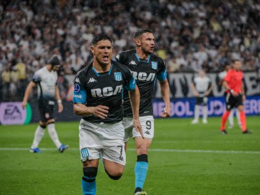 Sao Paulo (sp), Brezilya 10 / 24 / 2024 - Korintliler ve yarış arasındaki maç sırasında kaleci hugo souza, Copa sul-americana 'nın Neo Quimica Arena' da (tomze fonseca / thenews2)