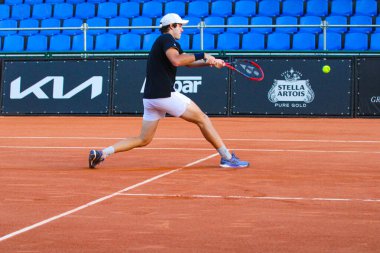 Curitiba (pr), Brazil 10 / 25 / 2024 - Atp Challenger Curitiba tenisçisi Gustavo Heide çeyrek finalleri için Brezilya düellosu arkadaşı Alves 6 / 3 6 / 7 6 / 2 'yi yendi (Edson de souza / thenews2)