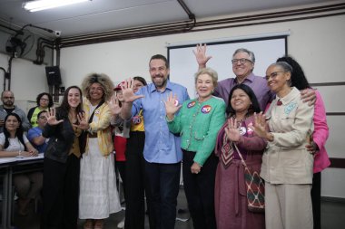Sao Paulo, (sp) Brazil - 10 / 27 / 2024 - Sao Paulo, guilherme Boulos (Psol) belediye başkan yardımcısı adayı, Marta Suplicy, Marina Silva (fabricio bomjardim / thenews2))