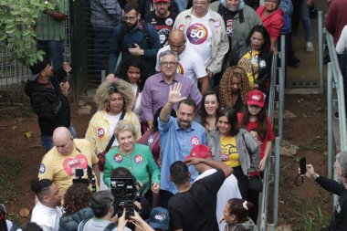 Sao Paulo, (sp) Brazil - 10 / 27 / 2024 - Sao Paulo, guilherme Boulos (Psol) belediye başkan yardımcısı adayı, Marta Suplicy, Marina Silva (fabricio bomjardim / thenews2))