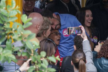 Sao Paulo, (sp) Brazil - 10 / 27 / 2024 - Sao Paulo, guilherme Boulos (Psol) belediye başkan yardımcısı adayı, Marta Suplicy, Marina Silva (fabricio bomjardim / thenews2))