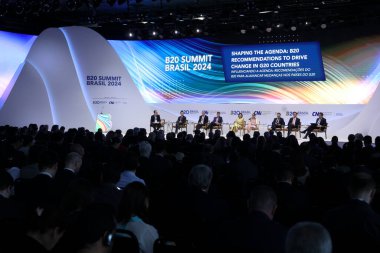 Sao Paulo (sp), 10 / 25 / 2024 - gündemi etkileyen panel: g20 ülkelerindeki koz değişimine yönelik b20 önerileri b20 Brezilya görev gücü liderleri ve eylem konseyi önerisini sunacak. (Leco Viana / Newws2)