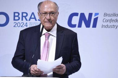 Sao Paulo (sp), Brezilya 10 / 25 / 2024 açılış konuşması sözcüsü: Geraldo Alckmin, Brezilya başkan yardımcısı ve kalkınma, endüstri, ticaret ve hizmetlerden sorumlu bakan 20 - b20 zirve brasil (leco viana / theenews2)