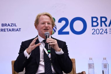 Sao Paulo (sp), 10 / 25 / 2024 - Bloomberg 'in yeni enerji finansmanının Jon Moore ceo' su, poliçeden eyleme: iş 20 - b20 zirve brasil sahnesinde, b20 Brezilya girişimlerinin mirası. (Leco Viana / Newws2)