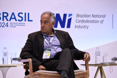 Sao Paulo (sp), 10 / 25 / 2024 b20 / summit / brasil / sp / sp -cas coovadia, sherpa, b20 South africa paneli boyunca politikadan eyleme: iş 20 - b20 zirve Brezilya inisiyatifi sahnesinde, kapanış etkinliği. (Leco Viana / Newws2)