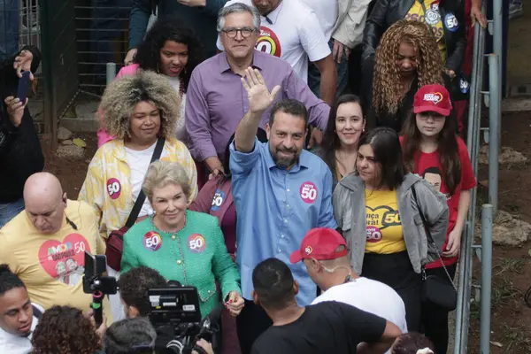 Sao Paulo, (sp) Brazil - 10 / 27 / 2024 - Sao Paulo, guilherme Boulos (Psol) belediye başkan yardımcısı adayı, Marta Suplicy, Marina Silva (fabricio bomjardim / thenews2))