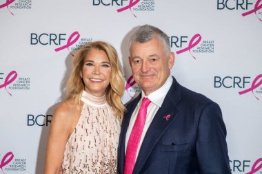 New York, USA: October 25, 2024: william p. Lauder and candace bushnell attend the breast cancer research foundation (bcrf) new york symposium; awards luncheon at new york hilton midtown on october 25, 2024 in new york city. (M10s Thenews2)   clipart