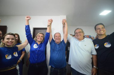 Natal, 10 / 27 / 2024 - 2. turda Paulinho freire -uniao brasil Natal Rn 'in belediye başkanı seçildi ve Natal Rn' de% 55.34 - 222.661 oy, Natalia bonavides 'e karşı% 44.66-179.714 oy aldı. (Jose Aldenir / Newws2)