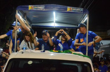 Natal, 10 / 27 / 2024 - 2. turda Paulinho freire -uniao brasil Natal Rn 'in belediye başkanı seçildi ve Natal Rn' de% 55.34 - 222.661 oy, Natalia bonavides 'e karşı% 44.66-179.714 oy aldı. (Jose Aldenir / Newws2)