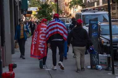 New York, ABD: 27 Ekim 2024 - Cumhuriyetçi başkan adayı, eski ABD 'li Donald Trump destekçileri New York' taki Madison Square Garden 'da kampanya mitingi düzenledi. (m10 'lar / Newws2)