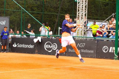 Curitiba (pr), 10 / 27 / 2024 - ATP meydan okuyucu curitiba finalinde, tenisçi Jaime faria (por) Felipe meligeni 'yi (bra) 6 / 4 6 / 4 yendi ve orta sahada oynanan maçta şampiyon oldu. (Edson de souza / The Newws2)